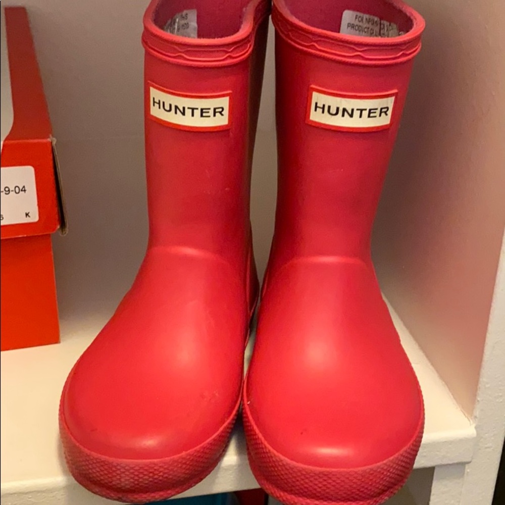 Pink hunter rain boots *FIRM PRICE*
